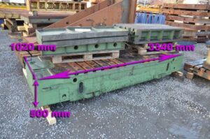 3340 x 1020 x 500 mmStocknummer: T.06 9656Hauptkategorie: [T] Abwickelmaschinen, Richtmaschinen, Verlashplatten & SchweissapparatenUnterkategorie: [T.06] Schweisstische & -plattenMarkenname: T-slot Table » Fragen Sie ein individuelles Angebot